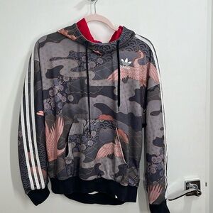 Adidas RITA ORA Crane print pullover Small hoodie